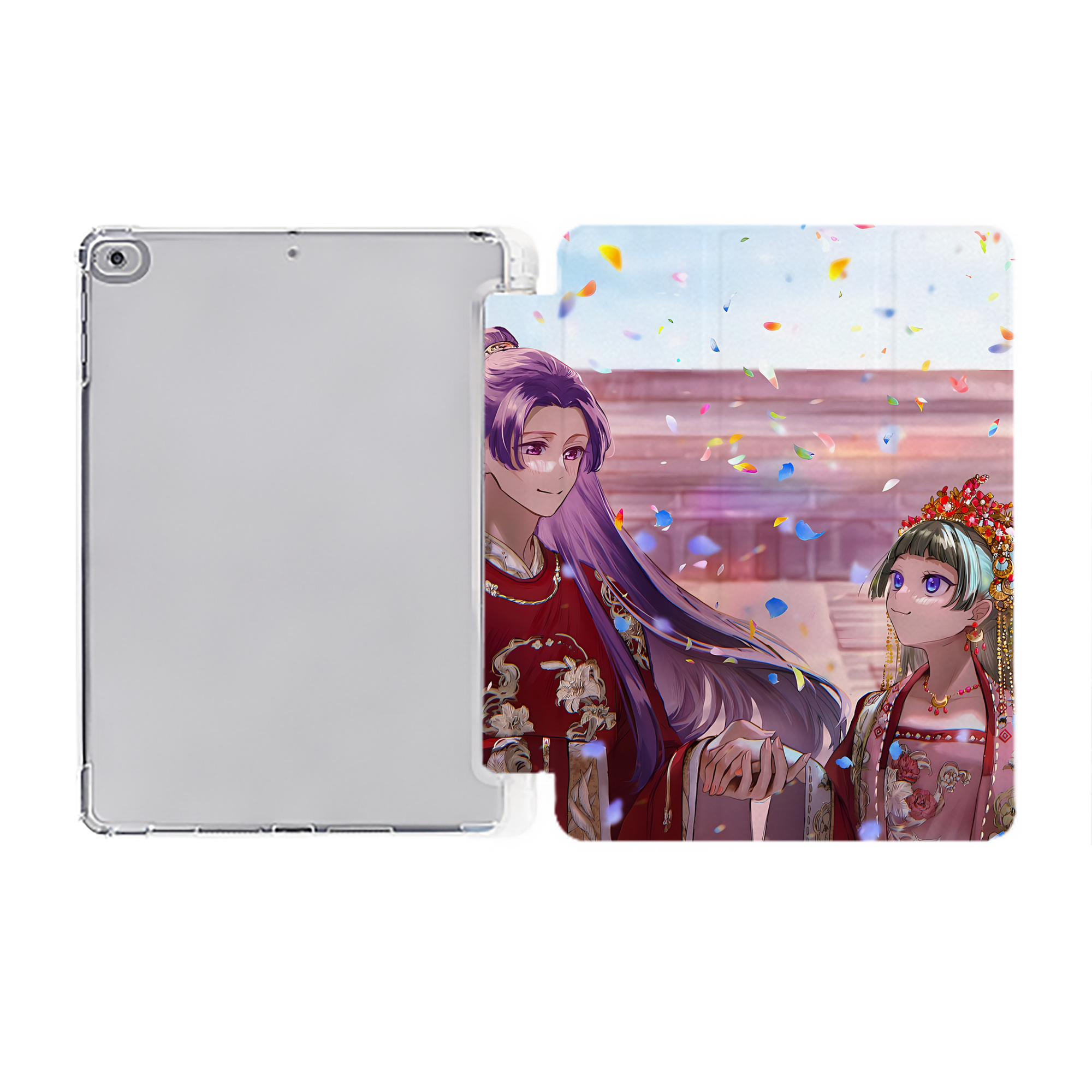 （画像用） 薬屋のひとりごと The Apothecary Diaries IPad ケース ペン収納付き 三つ折りスタンド PUレザー×シリコン 対応機種9.5/10.5/10.9インチ